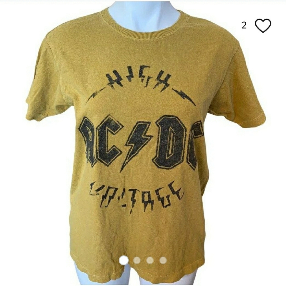 Oversized Yellow ACDC shirt